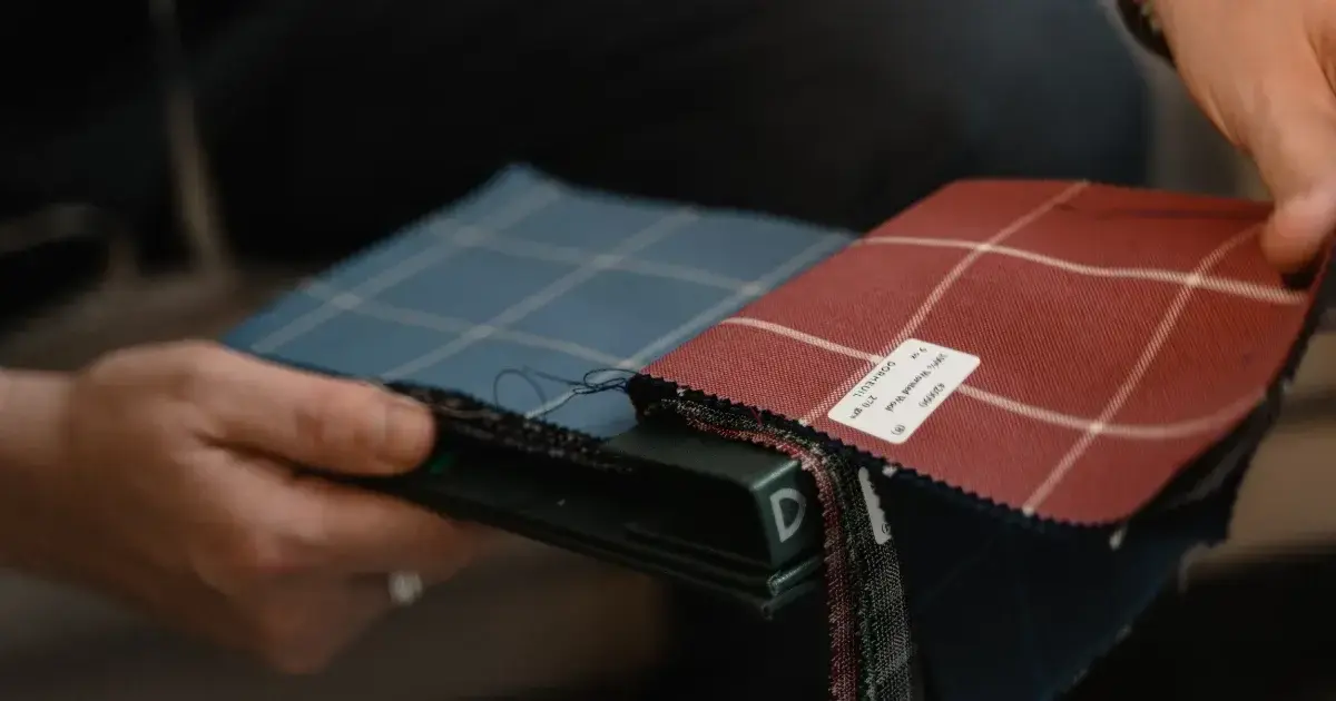 book of fabric samples