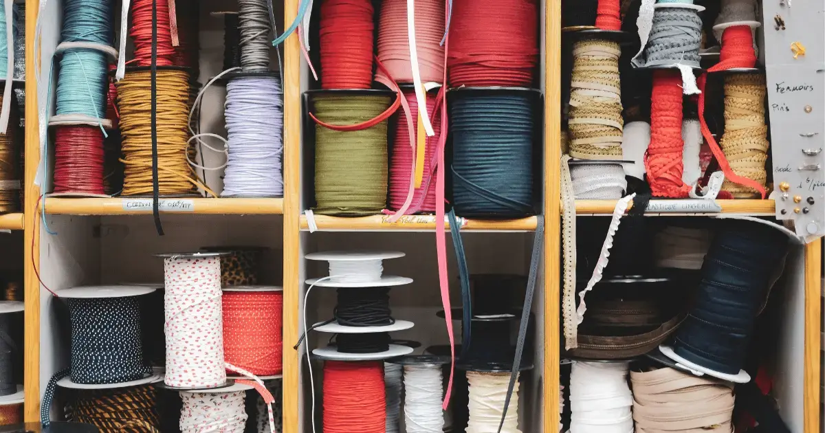 thread in a quilt store